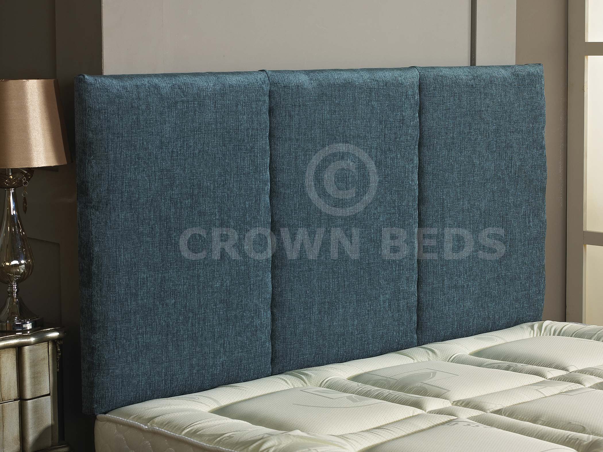 CROWNBEDSUK quality alton chenille headboard in 2ft6,3ft,4ft,4ft6,5ft,6ft Aqua, 6ft (super kingsize) 20