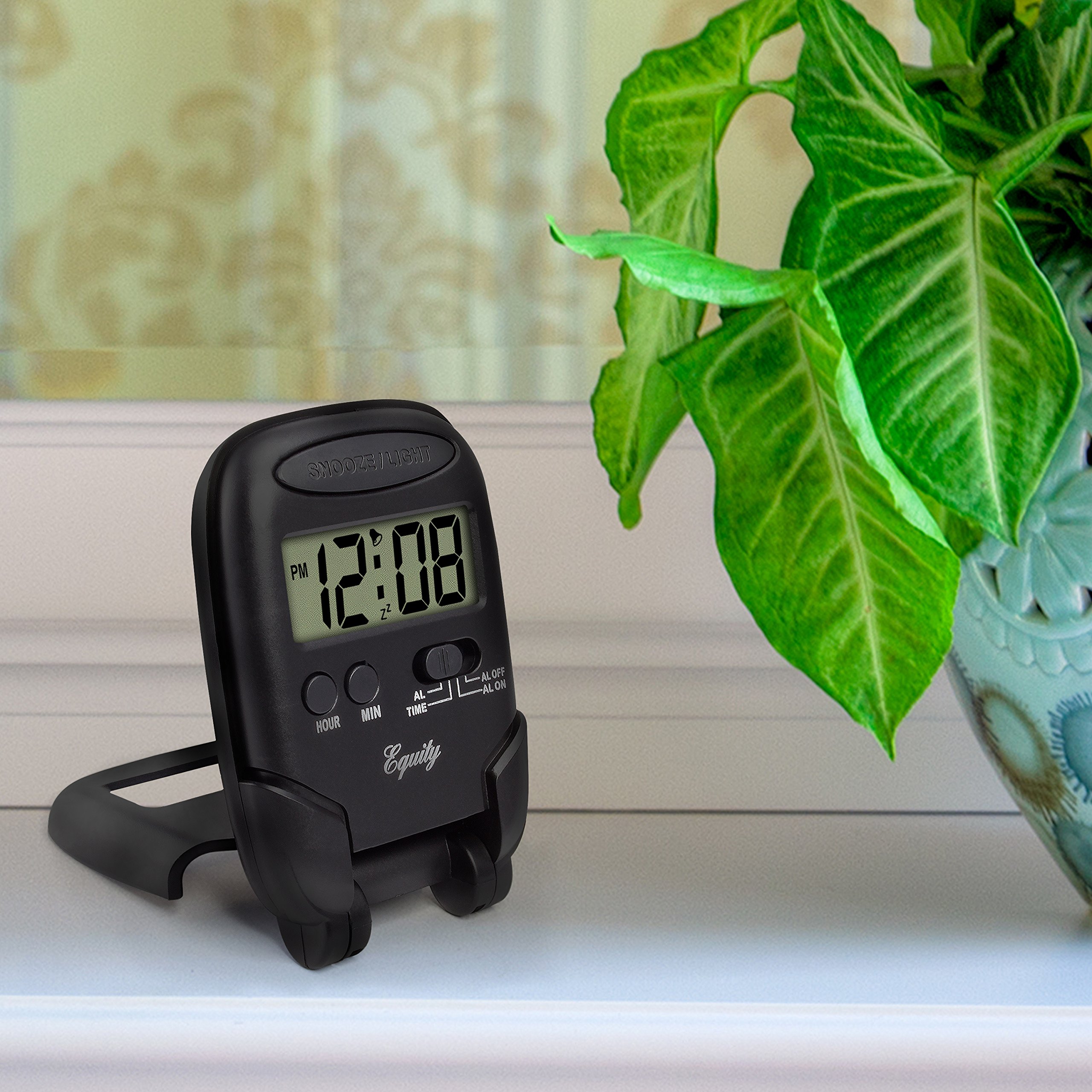 Amazon.com: Equity 31302 LCD Fold-Up Travel Alarm Clock with Blue