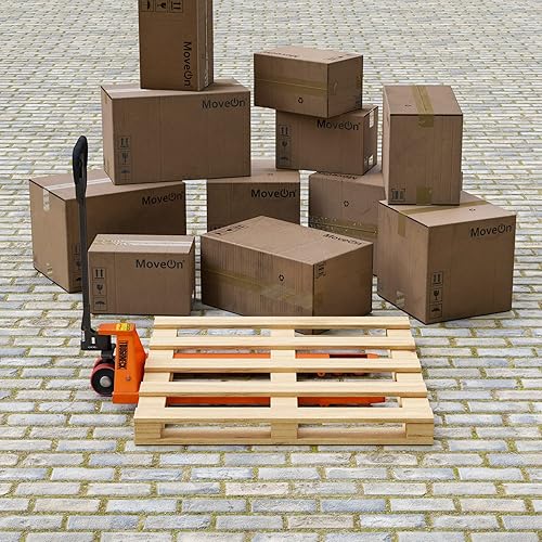 Miniatura 6 de Treaton, Paletas de madera de 4 vías, fáciles de usar comercial, totalmente montadas, estructura de madera resistente y resistente, 40 x 36 x 5, 10