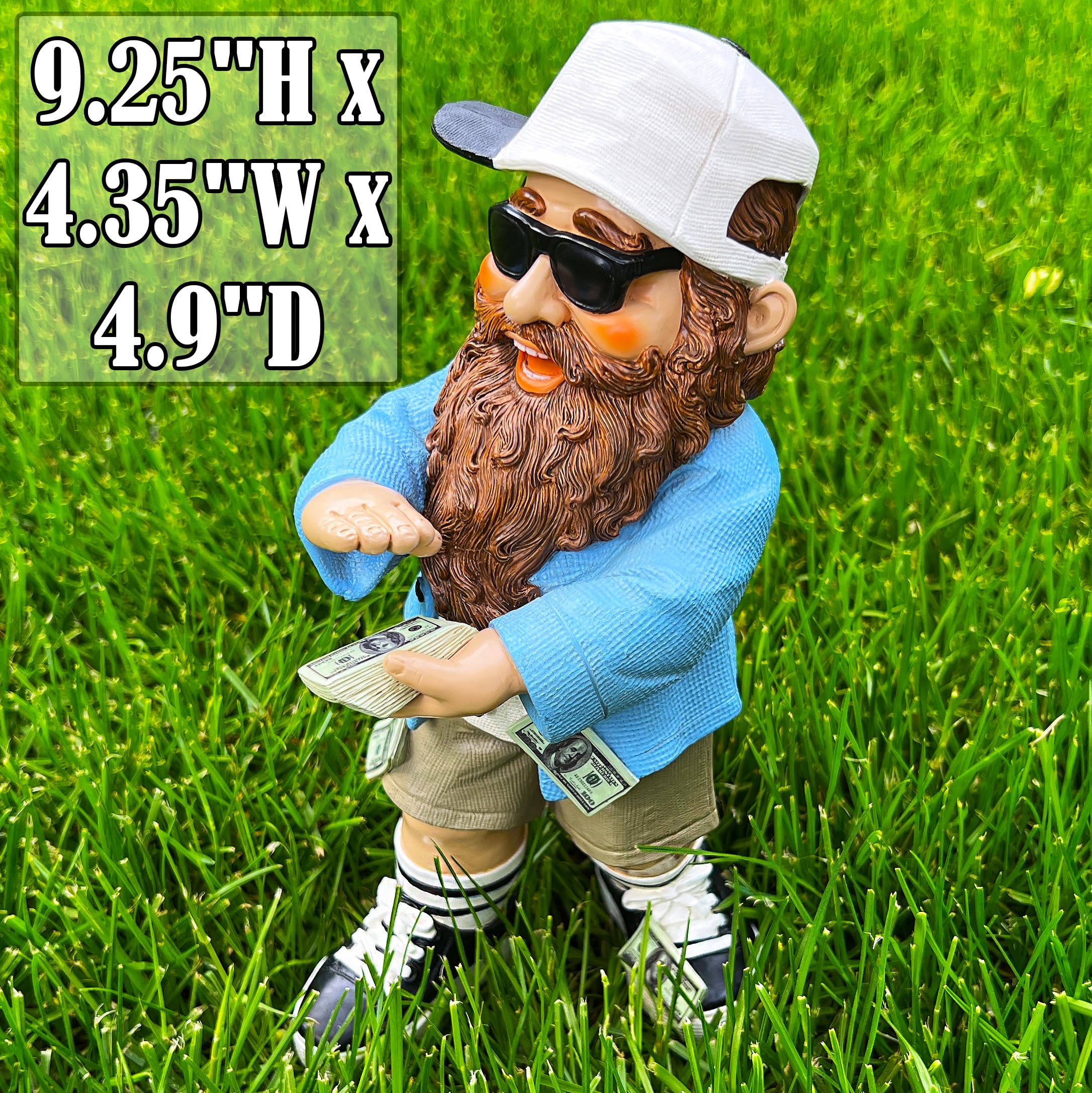 Mood Lab Gartenzwerg Auf Flamingo - Lustige Harzfig Produktbild-Vorschau 5