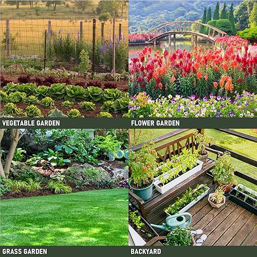 Miniatura 7 de Paquete de 2 aspersores de metal para césped, rociador automático de latón con base de pico, boquilla de rociadores ajustables de 360 grados,