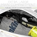 Franklin Sports Pickleball Paddle Bag - Pro Series Pickleball Bags for Paddles, Pickleballs, Gear + Equipment - Pickleball Paddle Bags for Men + Women - Perfect for Gear + Accessories - White/Gold gallery image