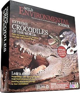 WILD! Science - Environmental Science - Extreme Crocodiles of the World - For Ages 6+ - Create and Customize Models and Dioramas - Study the Most Extreme Animals