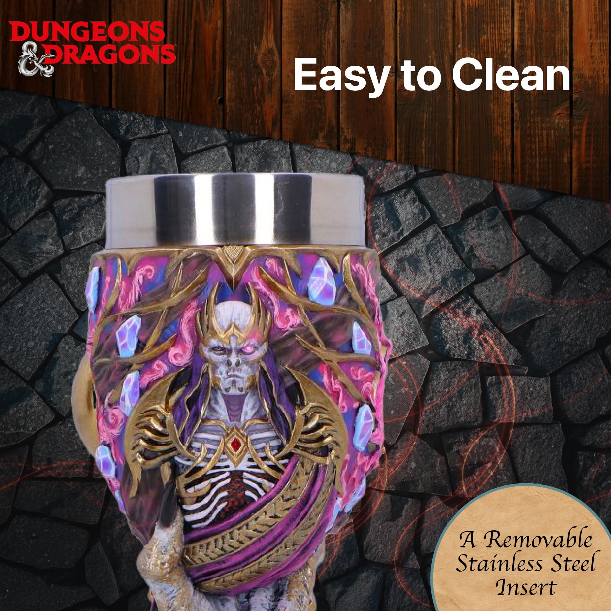 Nemesis Now Dungeons & Dragons Vecna Calice, tazza da collezione, tema gioco fantasy, decorazione per la casa, intrattenimento