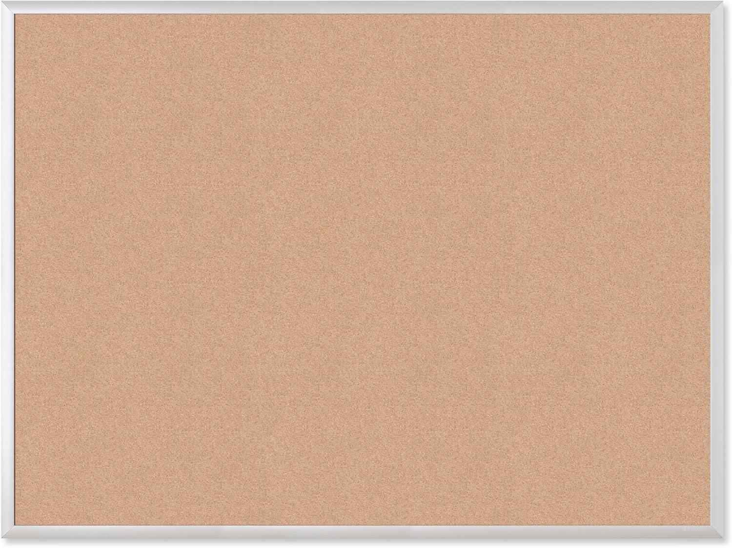 U Brands Cork Bulletin Board, 17 x 23 Inches, Silver Aluminum Frame (020U00-01) : Office Products