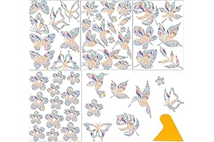 Vivid Display: 42-Piece Prism Window Suncatchers