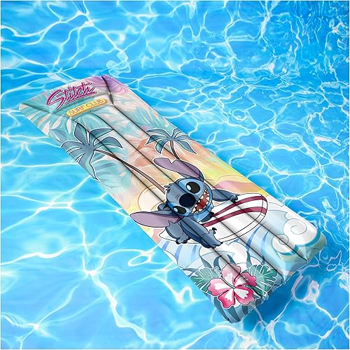 Miniatura 8 de Swimways Stitch Suntanner Flotador de piscina, flotadores inflables de piscina y juguetes de piscina para niños, accesorios de piscina y artículos