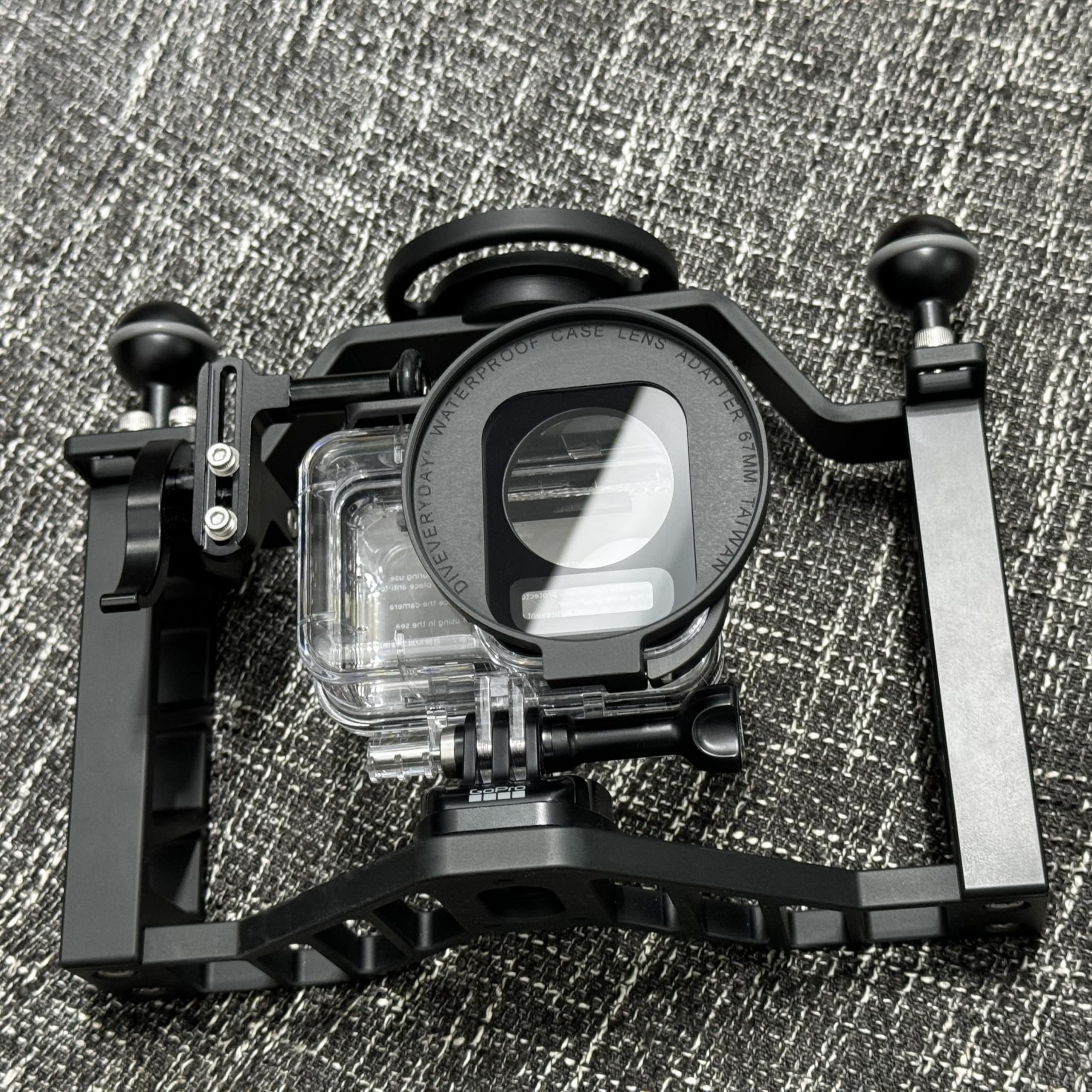 M67 Objektivadapter für DJI OSMO Action 5 Pro, kompatibel mit Original wasserdichtem Gehäuse