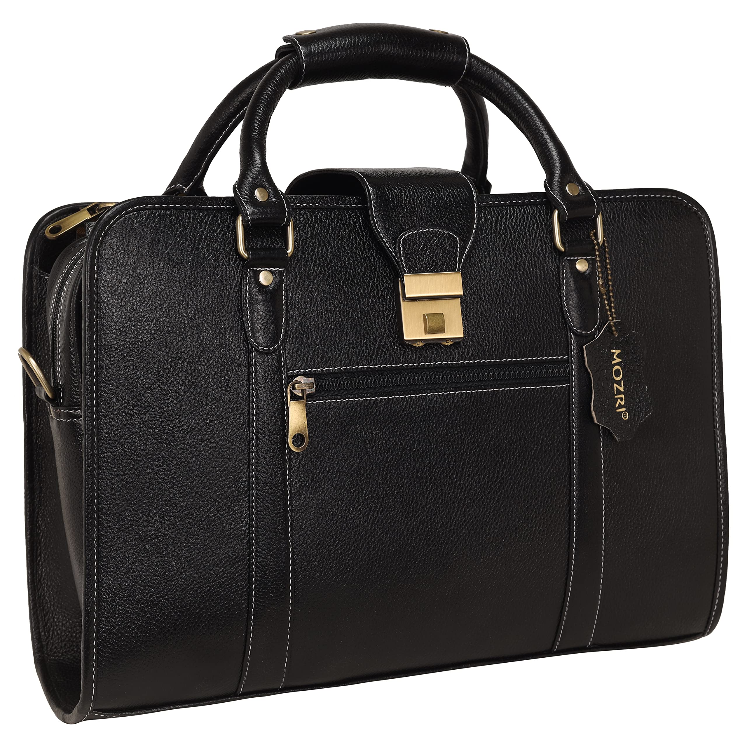 Leather Museum Leather Laptop office messenger bag for mens (B09HY19XGT) Amazon Price History, Amazon Price Tracker
