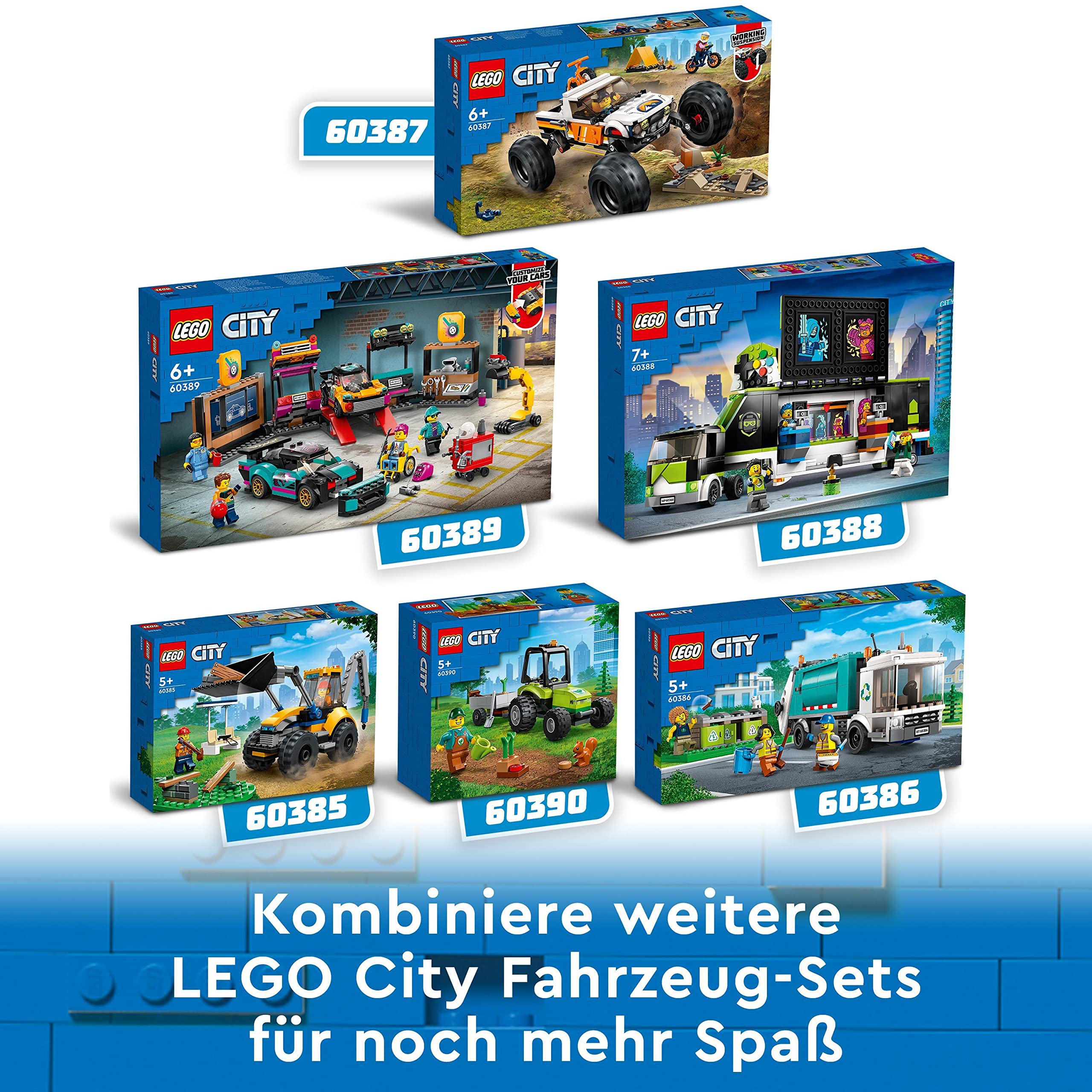 LEGO 60388 Gaming Turnier Truck, LKW-Spielzeug mit Minifiguren, Gamer-Geschenk für Jungen und Mädchen und Fans von E-Sports ab 7 Jahren