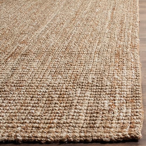 Miniatura 5 de Safavieh Colección de fibra natural NF447N, 2 pies 6 pulgadas x 10 pies, color marfil - Alfombra de yute de pasillo, alta calidad, hecha a mano,