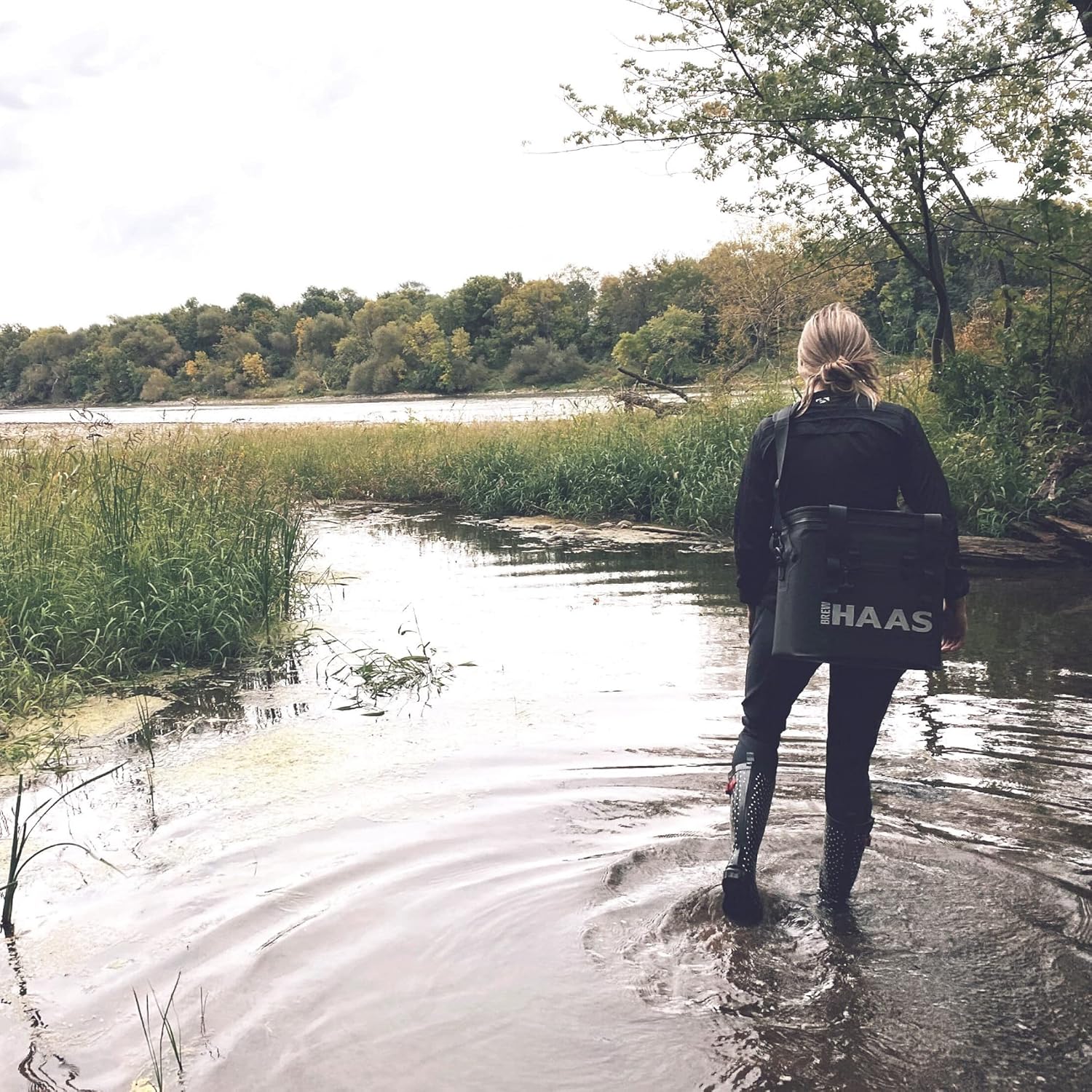 Soft Sided Insulated Leak Proof Cooler, 24 Can Holder, Matte Black, Insulated Bag, Leak Proof, Waterproof, Keeps Ice Cold for 24+ Hours, Cooler Bag, Hard Liner, Camping, Hiking or Beach