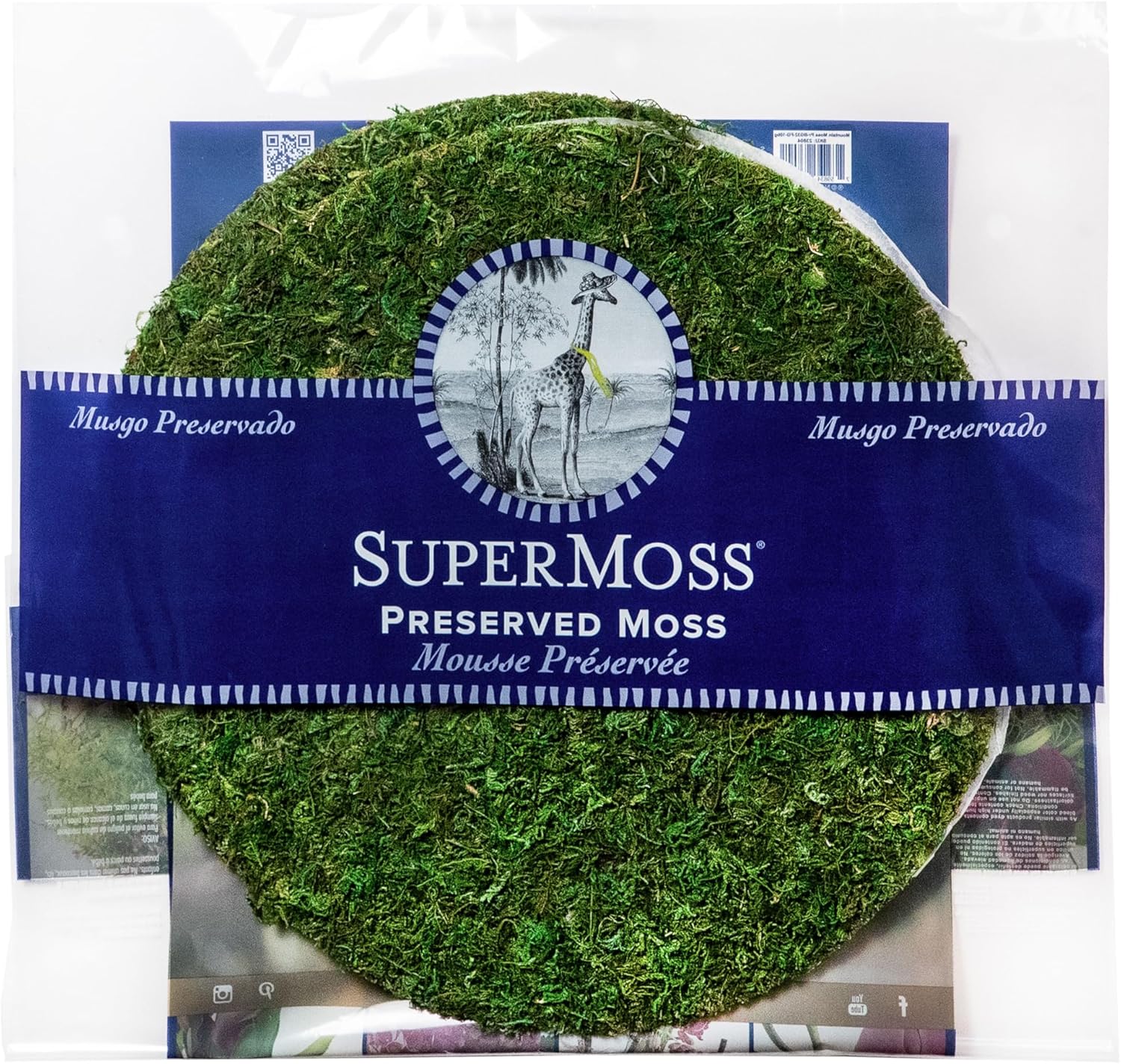 SuperMoss (26330) Moss Soil Toppers (Place Mats), Fresh Green, 18" (3 units)