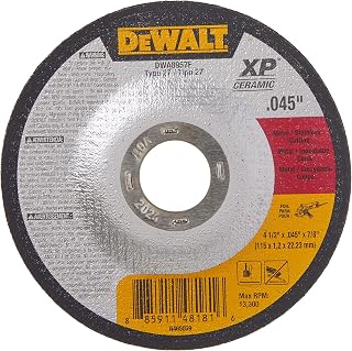 DEWALT DWA8957F T27 XP CER Fast Cut-Off Wheel, 4-1/2" x 0.045" x 7/8"