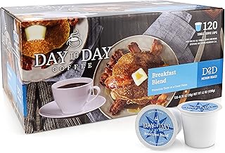 Sponsored Ad - Day To Day 120-Count Breakfast Blend, Medium Roast Single Serve Coffee Pods for K-Cup Keurig Brewers