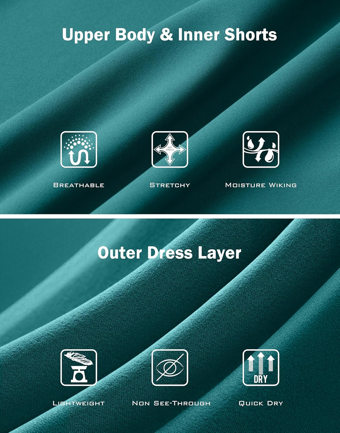 Soothfeel Womens Tennis Dress Athletic Dress with Built-in Bra & Shorts Pockets Pleated Workout Active Sport Golf Dresses - Image 6