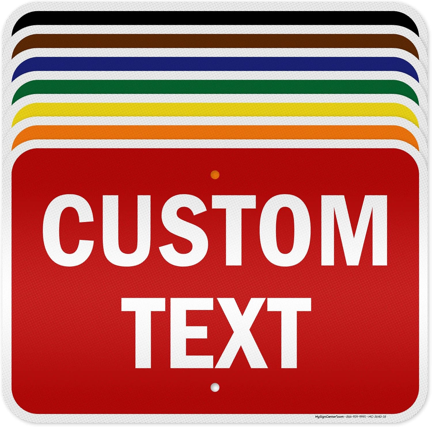 Custom Sign, Custom Sign for Business, Indoor/Outdoor use. 12x18 Inches, 3M EGP Reflective, Rust Free .063 Aluminum, Fade Resistant, Made in USA by My Sign Center (Flood)