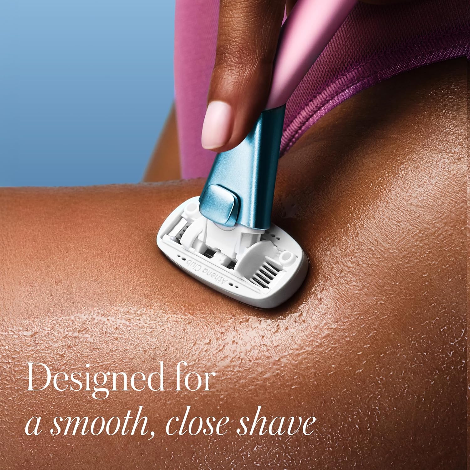 Athena Club Women's Razor Kit, 5-Blade Razor, Pool Party, 5 Refills image 4
