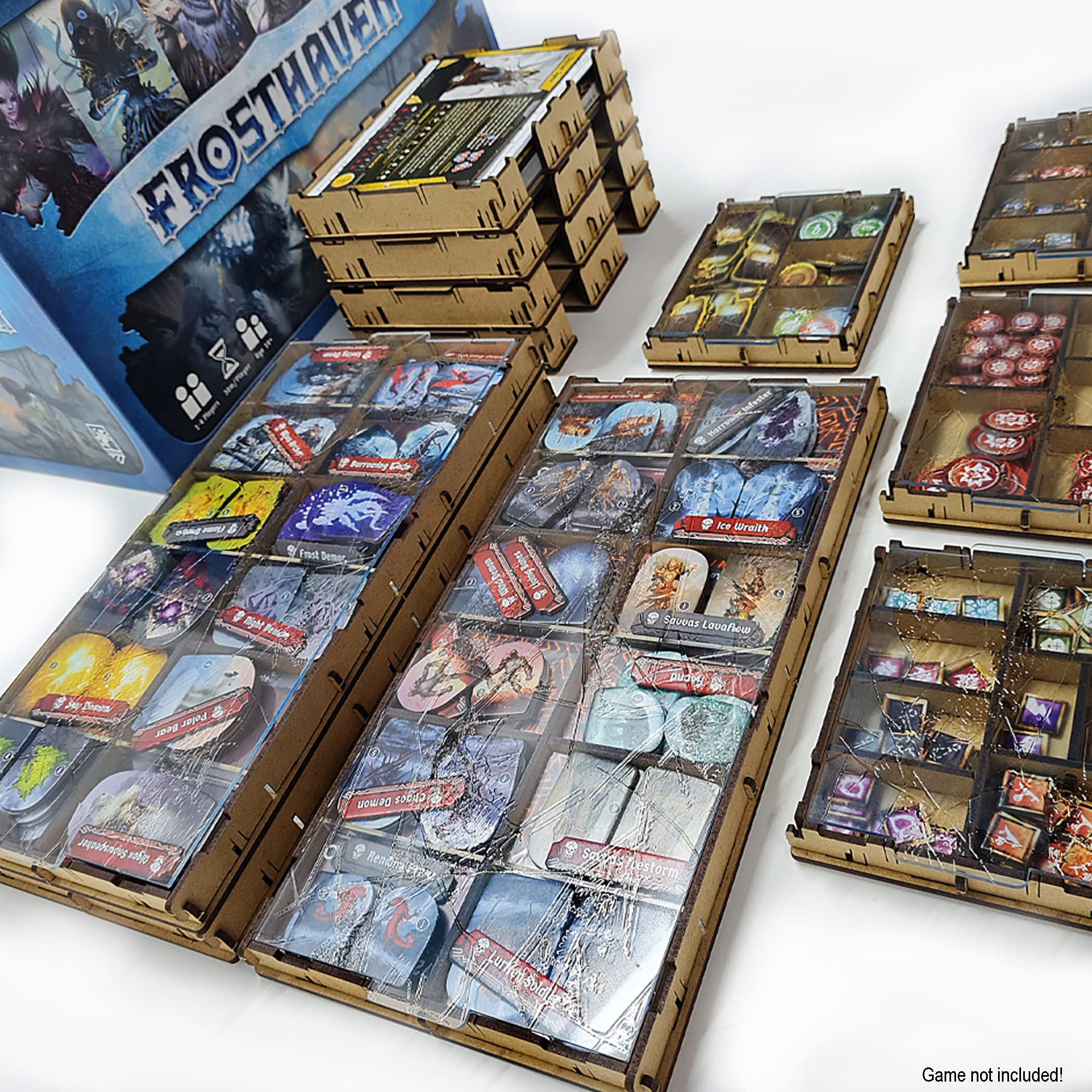 docsmagic.de Organizer Insert for Frosthaven Box, Brown - Image 3