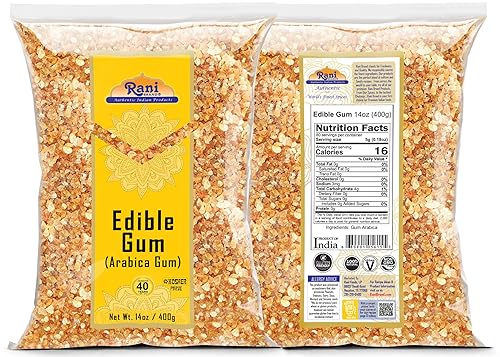 Vista 34 de Rani - Goma de mascar comestible entera (goma arábica) 3.5 onzas (3.53 oz) ~ Todo natural, sin sal Vegano Sin colores Apto para gluten Sin