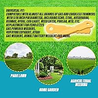 Vista 6 de 30 cuchillas de nailon de repuesto Push-N-Load compatibles con Weed Warrior 3 cuchillas y cabezal Pivotrim Hybrid 2-N-1, ajuste universal