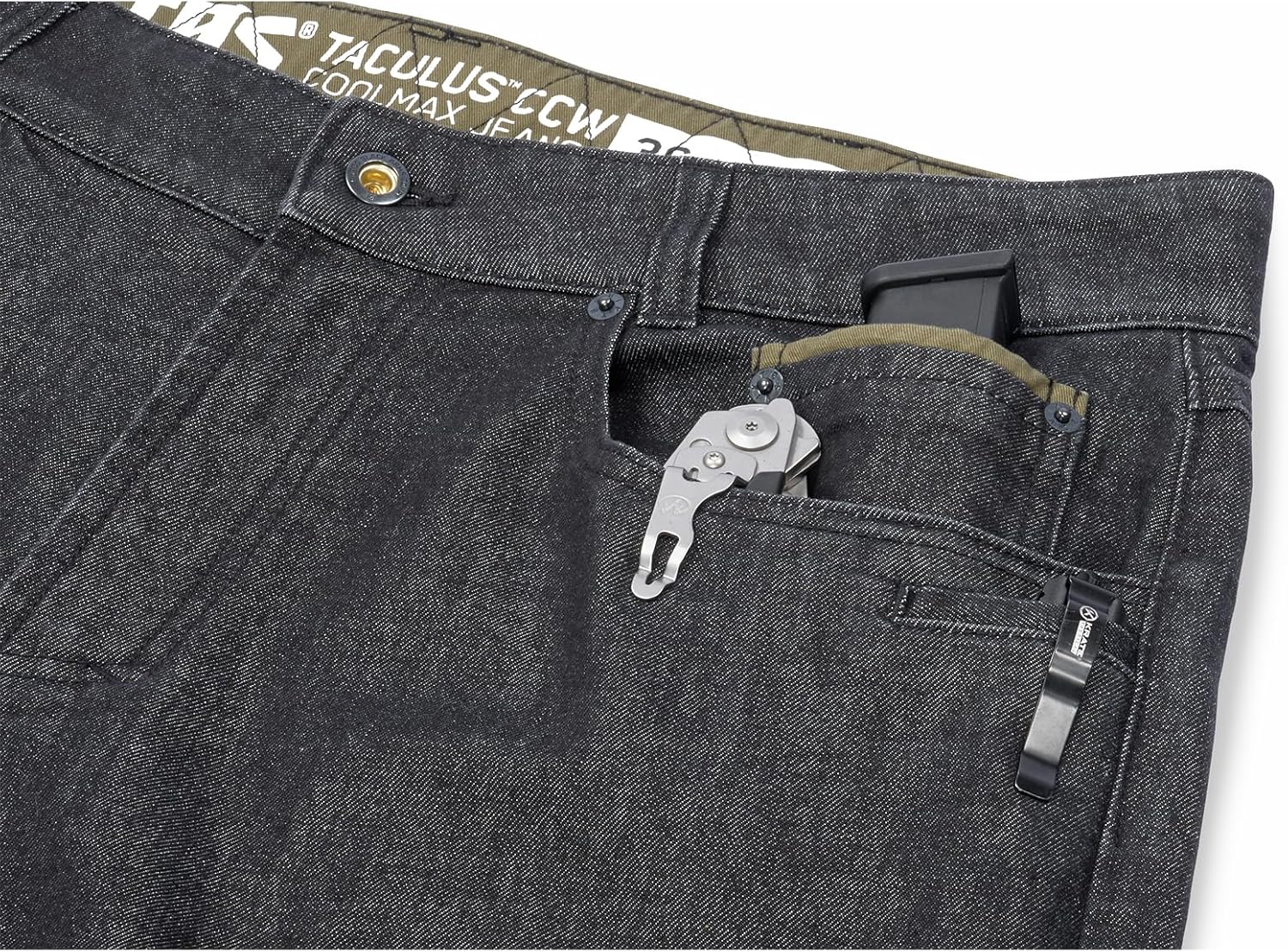VIKTOS Men's Taculus CCW Coolmax Regular Comfort Fit Durable Stretch Concealed Gear Carry Outdoor Hunting Gun Shooting Jeans - Image 5