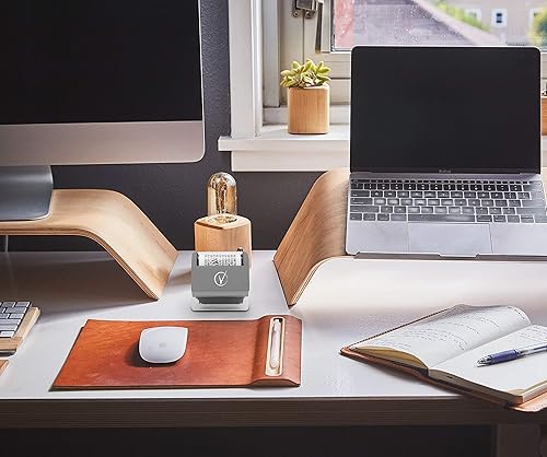 Miniatura 3 de Kit ancho de sellos de rodillo de protección contra robo de identidad, incluye 6 repuestos, sello de rodillo confidencial, antirrobo, sello de