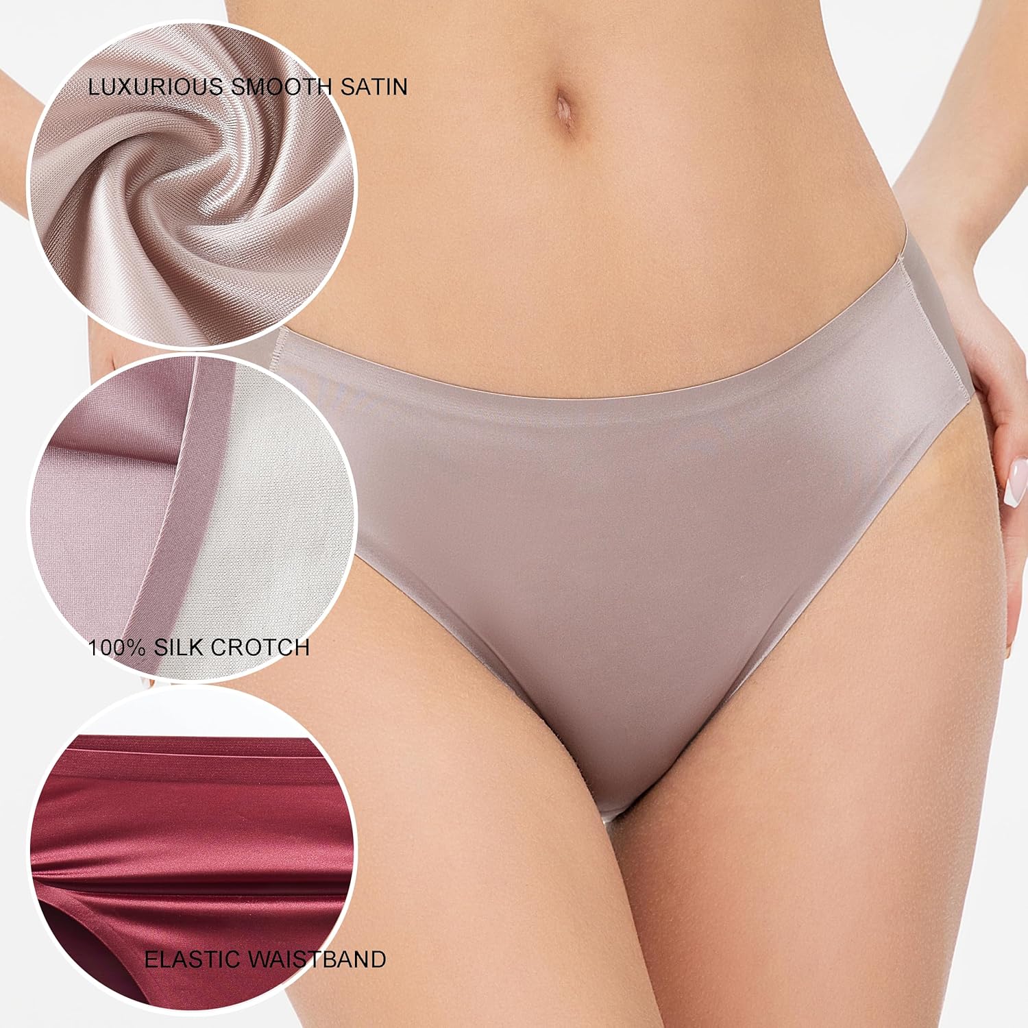 Silky Smooth Invisible Hipster Bikini Underwear for Women Frozen Silk Seamless Panties with Silky Tactile Touch - Image 4