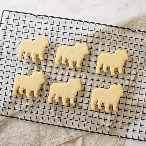 Miniatura 7 de Juego de 2 cortadores de galletas Bulldog Inglés (Diseños: Silueta de Bulldog Inglés y Cara de Bulldog Inglés), 2 piezas - Bakerlogy