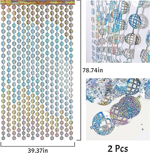 Miniatura 2 de Max Shape Decoración de bola de discoteca, cortina de aluminio de bola de discoteca para decoraciones de cumpleaños de Taylor Swift, cortinas