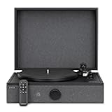 Andover Audio SpinPlay Premium All-in-One Record Player for Vinyl Record Playback - Semi-Automatic, Auto Power-On and Auto-Stop, Integrated Sound System with 270° Speaker Array - Black