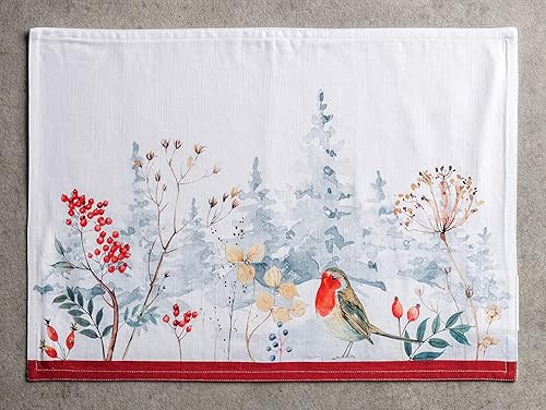 Miniatura 2 de Maison d' Hermine - Juego de 4 manteles individuales de 100% algodón, decorativos y lavables para regalos, hogar, cocina, comedor, fiestas de