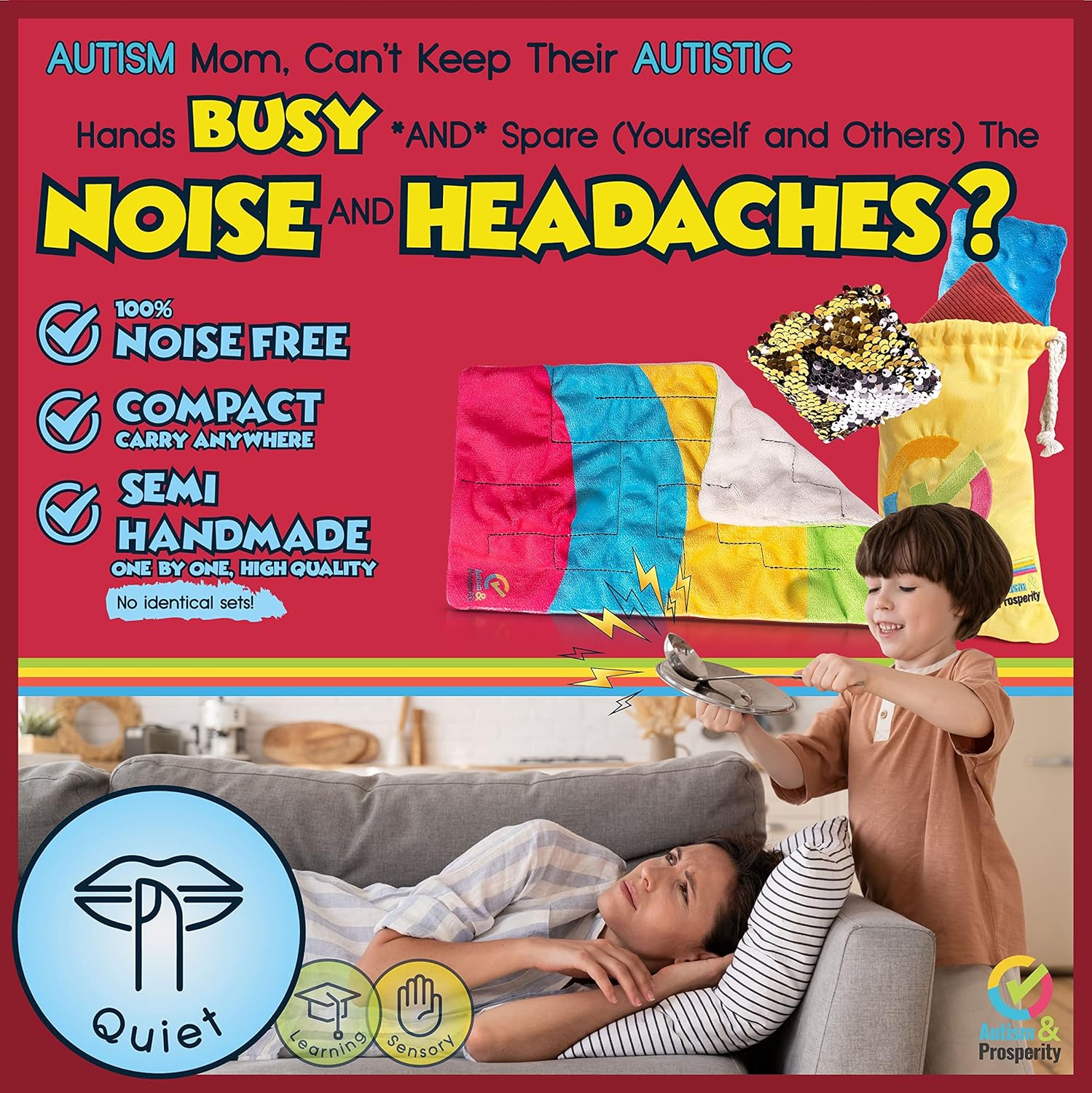 Autism & Prosperity Kids Quiet & Educative Sensory and All-Around Sensory Stim Alternative Bundles
