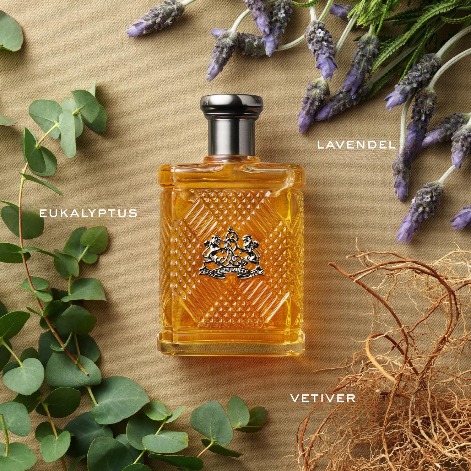 Ralph Lauren Safari for Men Eau de Toilette für Herren, holziger-würziger Duft mit Zitrone, Lavendel & Patchouli, für moderne Männer, 125 ml