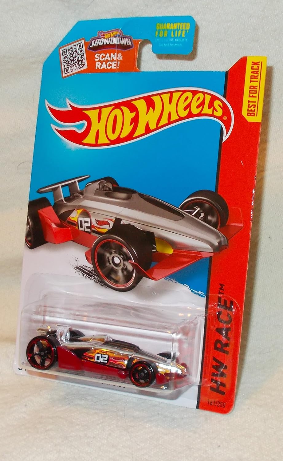 Hot Wheels, 2015 HW Race, Carbide [Chrome/Red] Die-Cast Vehicle #161/250