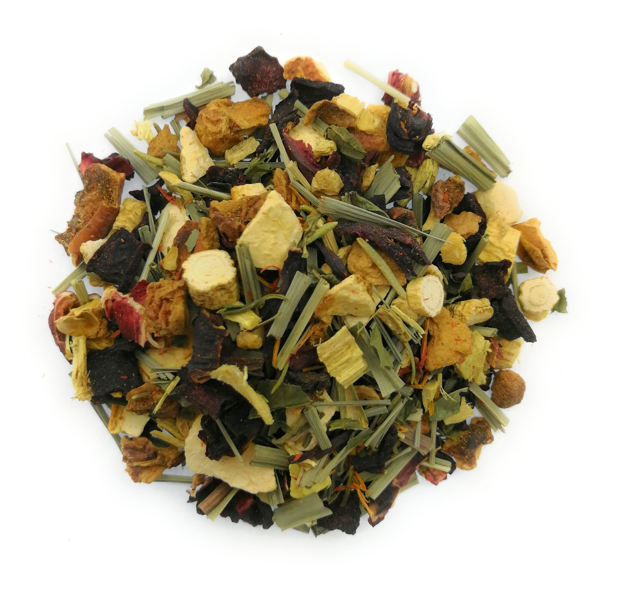 Herbata ziołowa luźna 500 g, owocowa mieszanka herbaty ziołowej z żeń-szeniem, imbirem, trawą cytrynową, burakami, korzeń lukrecji, TeaClub żeń-szeń Soul herbata ziołowa