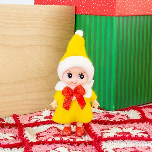Miniatura 2 de Muñeca elfo bebé en vestido amarillo