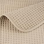 POLYTE 430 GSM Microfiber Quick Dry Lint Free Bath Sheet, 70 x 35 in, Set of 2 (Waffle Weave)