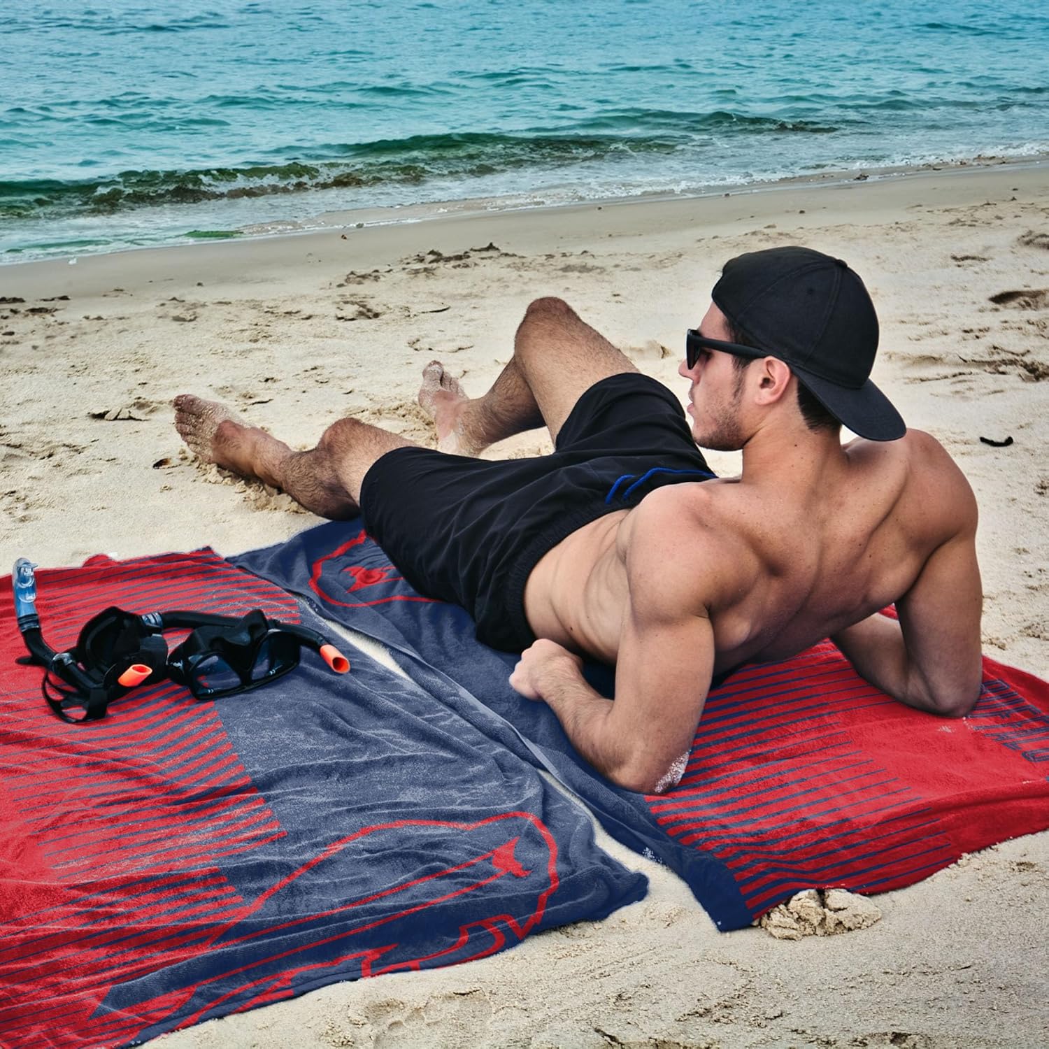 Northwest Buffalo Bills NFL Progression Jacquard Beach Towel 36 x 72 Inches - Image 3