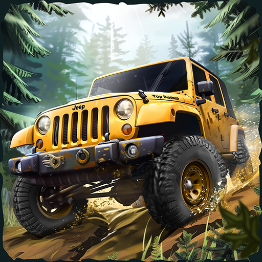 Top Hillock Offroad Jeep Driving 3D Game 4X4