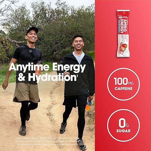 Vista 58 de Optimum Nutrition Amino Energy Plus Electrolytes - Bebida energética con aminoácidos y electrolitos para hidratación, sin azúcar, con BCAA, sabor a