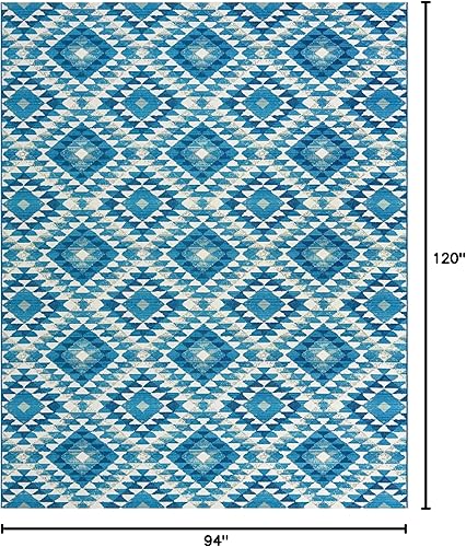 Miniatura 9 de Unique Loom Outdoor Southwestern Collection - Alfombra de área - Fethiye (2 pies x 6 pies 1 pulgada, multidorado)