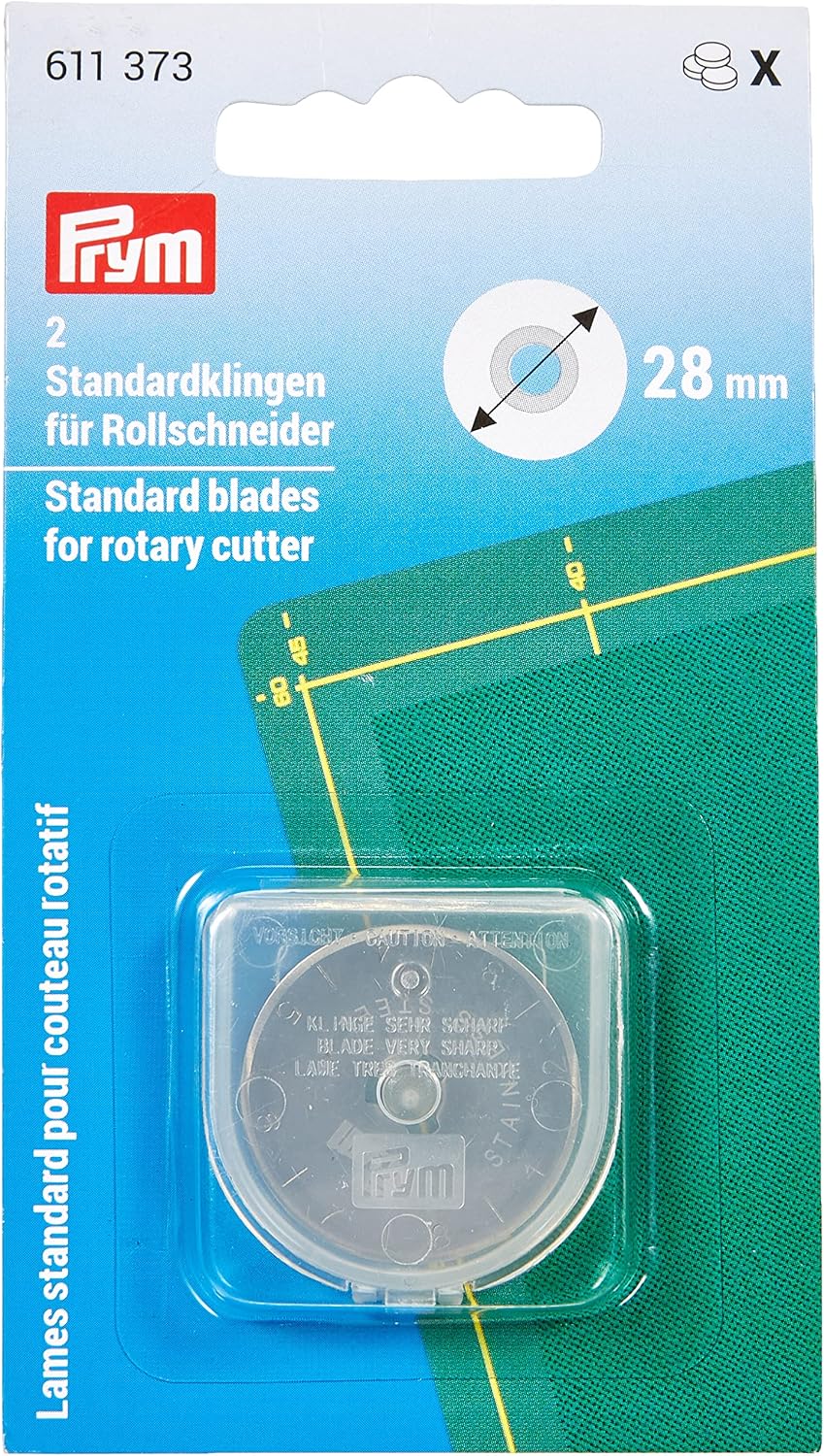 Prym 28 mm Spare Blades for Rotary Cutter Mini (One Pack of 2 piece)