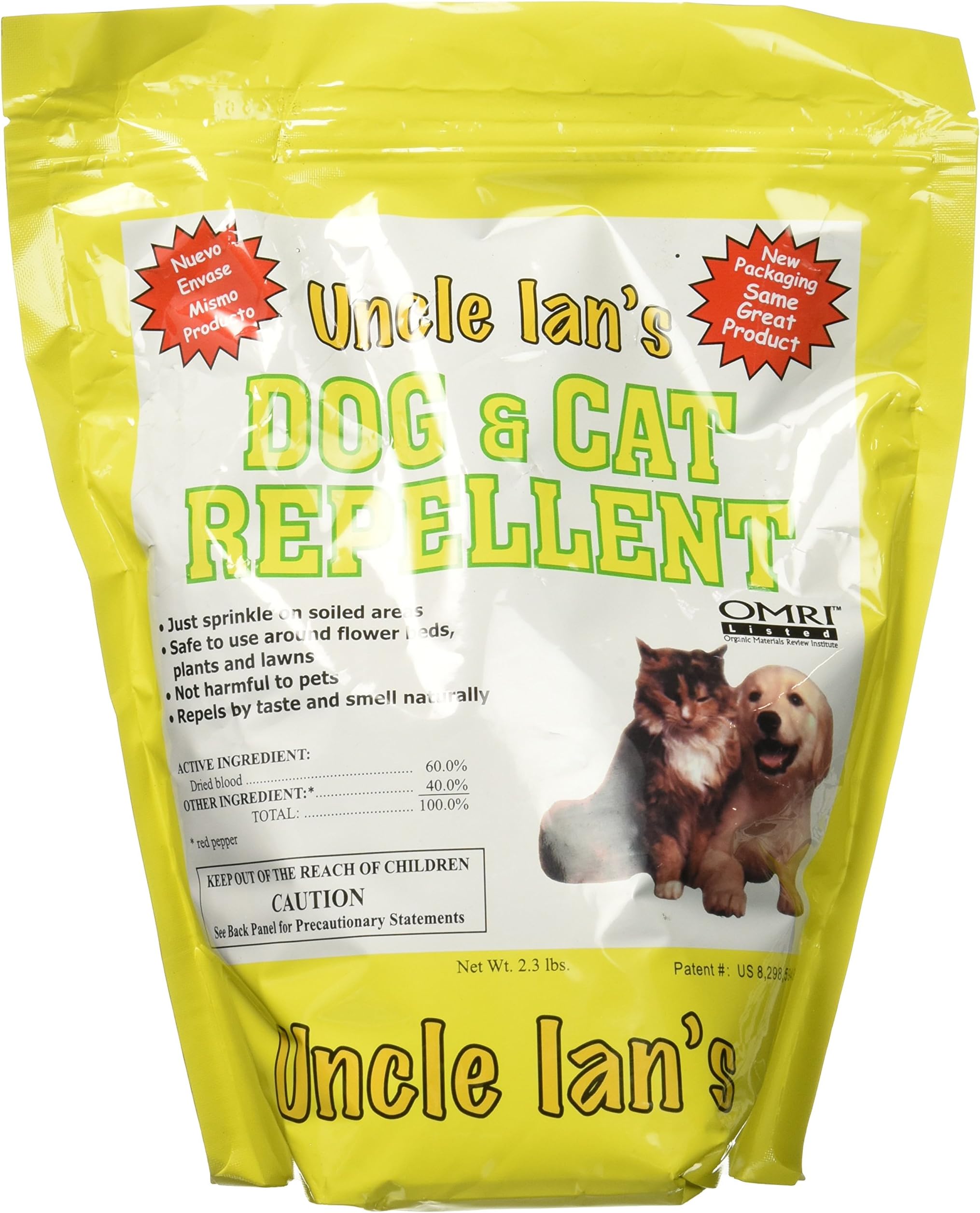 Uncle Ian's Organic Dog and Cat Repellent, 2.3 lb
