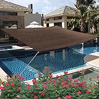 Vista 6 de Toldo rectangular de 15 x 19 pies, pantalla de tela de refugio con 95% de bloqueo UV, para patio al aire libre, de grado comercial resistente