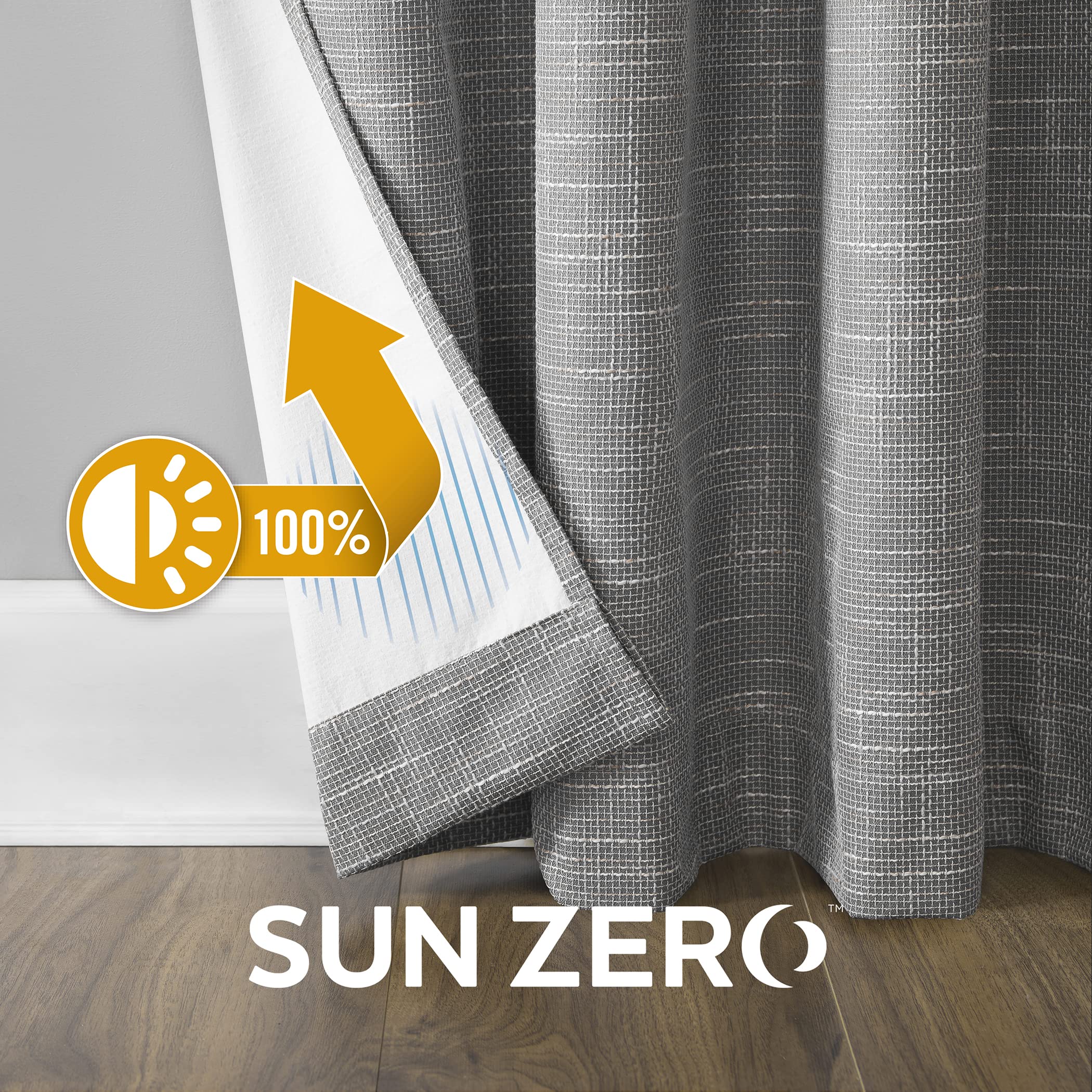 【色: ダークグレー】Sun Zero ハーディング(Harding) 1級遮光 91P0T+GSyWL._AC_UF350,