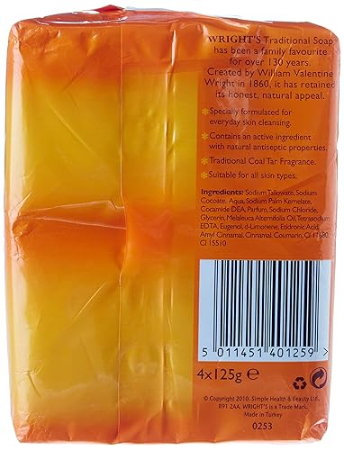 Miniatura 3 de Wright's Jabón de alquitrán de hulla 4 unidades