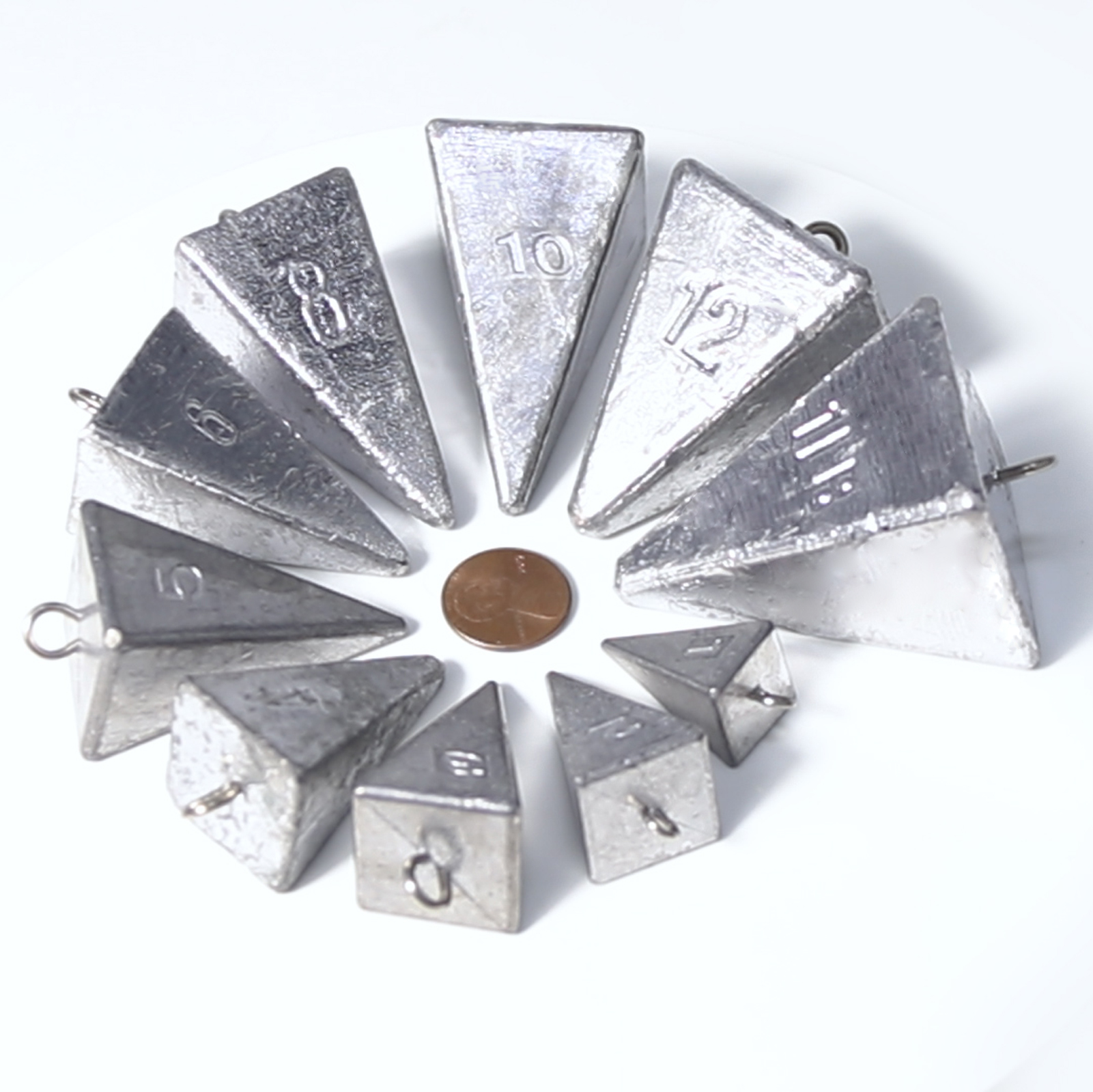 Amazon.com : Alwonder Pyramid Sinkers Lead Fishing Weights Surf