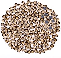 Vista 18 de Nibiru 6616 diamantes de imitación de cristal con parte trasera plana de varios tamaños para manualidades, gemas de vidrio redondas con pinzas y Rosa