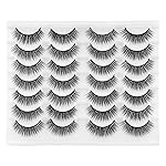 Newcally Lashes False Eyelashes Natural Wispy Light Volume Faux Mink Lashes 14 Pairs Pack